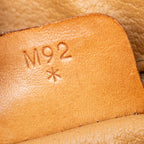 Handbag Vintage Small Slip Pocket Boston Brown Macadam Coated Canvas