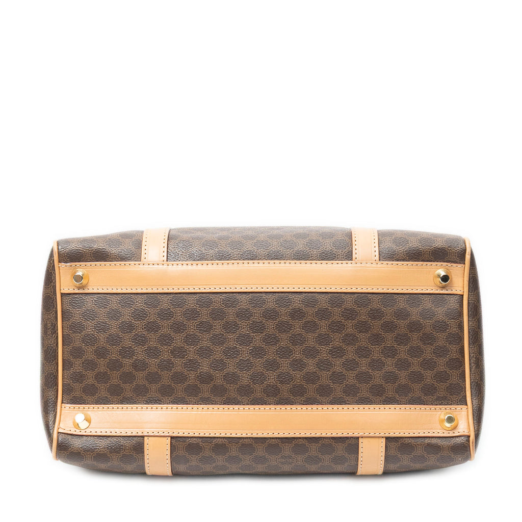 Handbag Small Boston Beige Macadam Coated Canvas