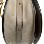 Shoulder Bag Medium Nile Bracelet Bag Grey Calfskin Leather