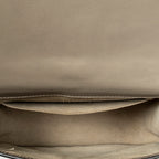 Shoulder Bag Medium Nile Bracelet Bag Grey Calfskin Leather