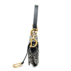 Shoulder Bag New Saddle Bag Navy Oblique Jacquard Canvas