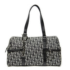 Shoulder Bag D Charm Trotter Boston Grey Diorissimo Canvas