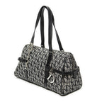 Shoulder Bag D Charm Trotter Boston Grey Diorissimo Canvas