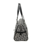 Shoulder Bag D Charm Trotter Boston Grey Diorissimo Canvas