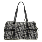 Shoulder Bag D Charm Trotter Boston Grey Diorissimo Canvas