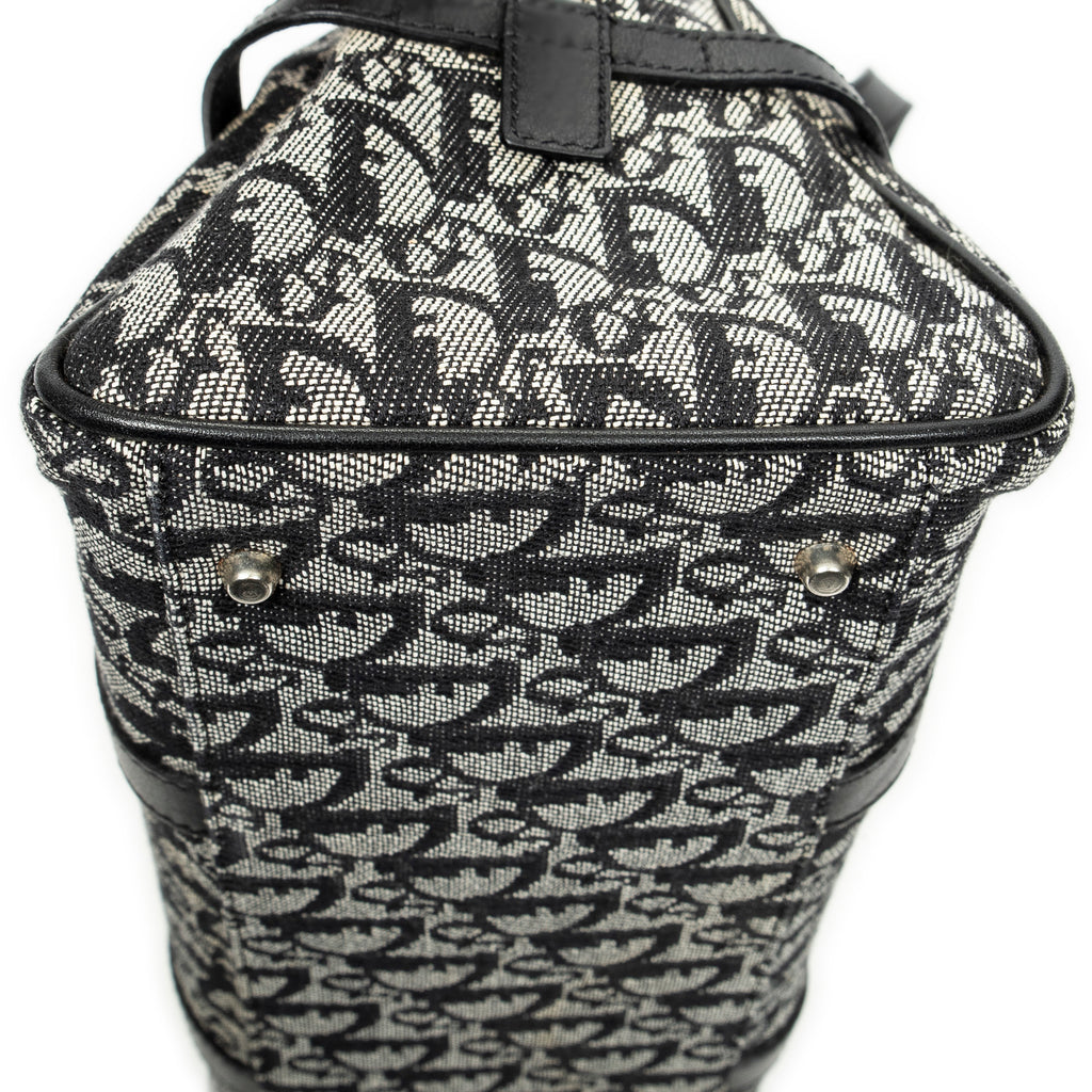 Shoulder Bag D Charm Trotter Boston Grey Diorissimo Canvas