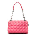 Shoulder Bag Cannage Flap Bag Fuchsia Pink Cannage Lambskin Leather