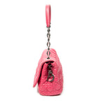 Shoulder Bag Cannage Flap Bag Fuchsia Pink Cannage Lambskin Leather
