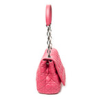 Shoulder Bag Cannage Flap Bag Fuchsia Pink Cannage Lambskin Leather
