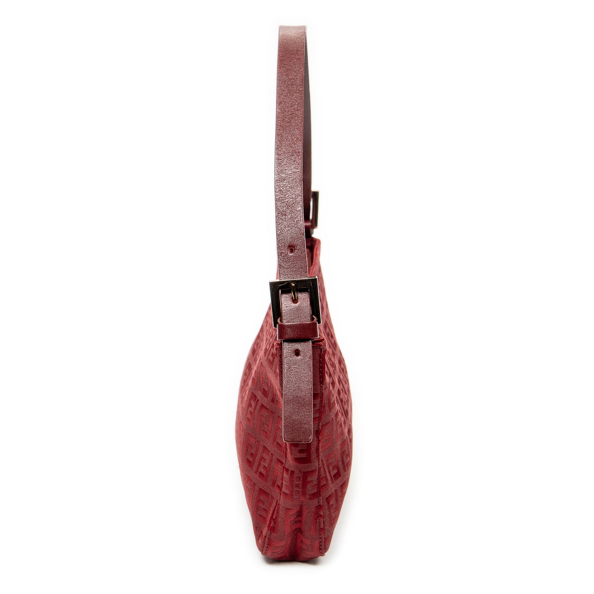 Shoulder Bag Mini Rectangular Zip Red Zucchino Canvas
