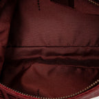 Shoulder Bag Mini Rectangular Zip Red Zucchino Canvas