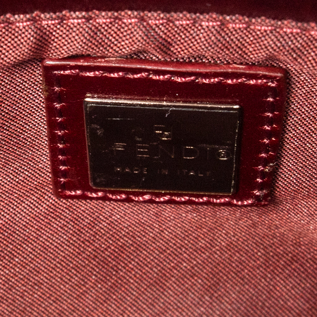 Shoulder Bag Mini Rectangular Zip Red Zucchino Canvas