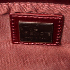 Shoulder Bag Mini Rectangular Zip Red Zucchino Canvas