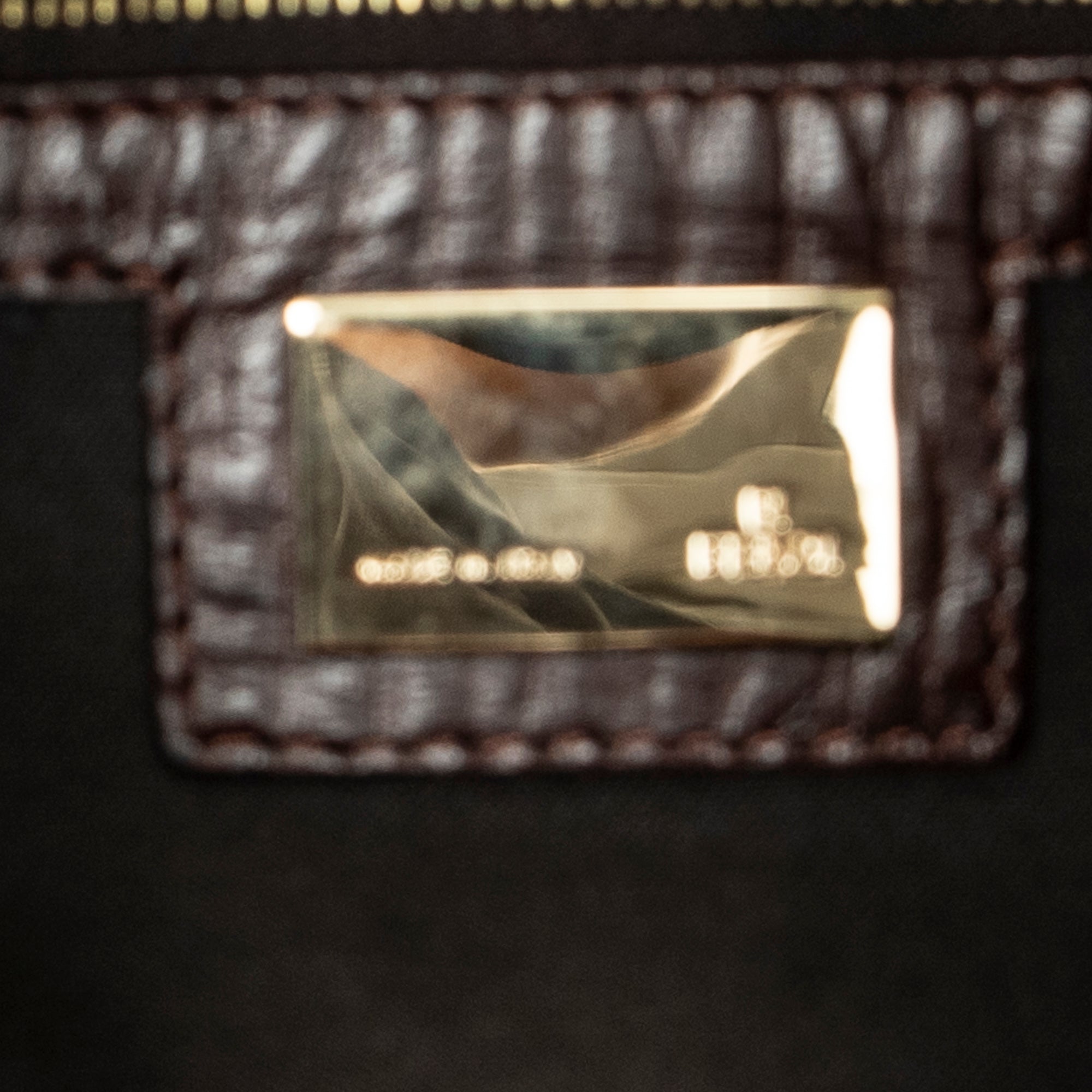 Shoulder Bag Fold Over Baguette Brown Zucchino Canvas