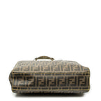 Shoulder Bag Vertical Open Tote Brown Zucca Coated Canvas