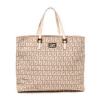 Shoulder Bag Small Square Shopping Tote Light Pink Zucchino Canvas
