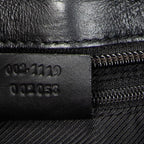 Shoulder Bag Zip Shopping Tote Black Monogrammed Canvas