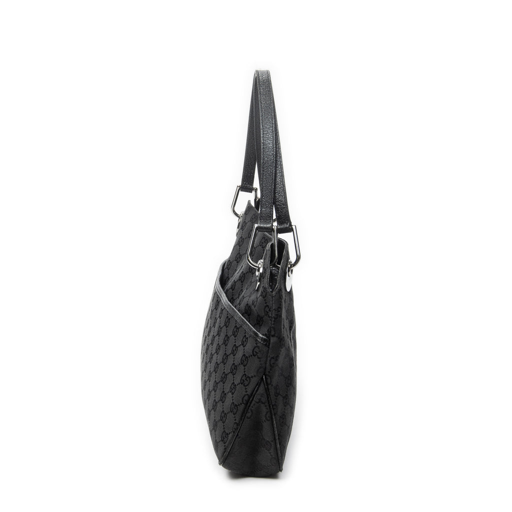 Shoulder Bag Medium Eclipse Tote Black Monogrammed Canvas