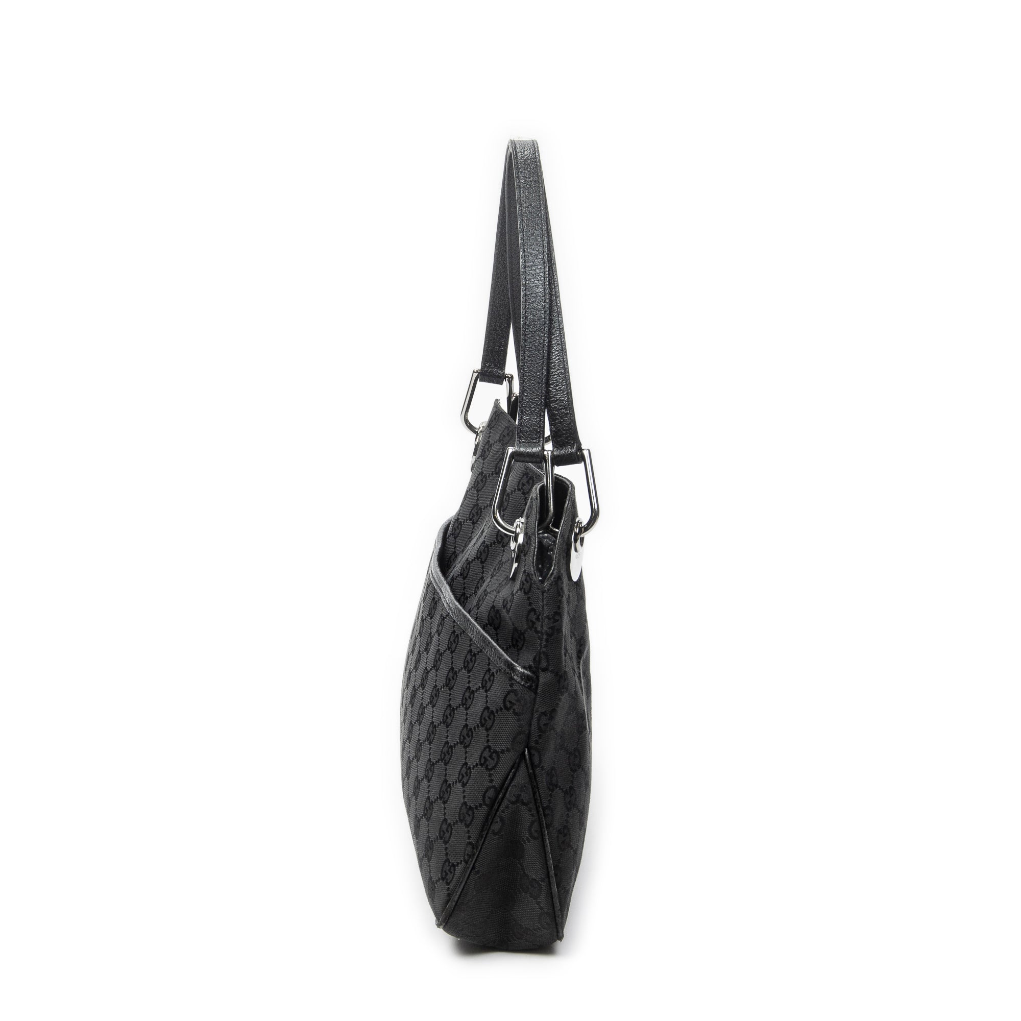 Shoulder Bag Medium Eclipse Tote Black Monogrammed Canvas