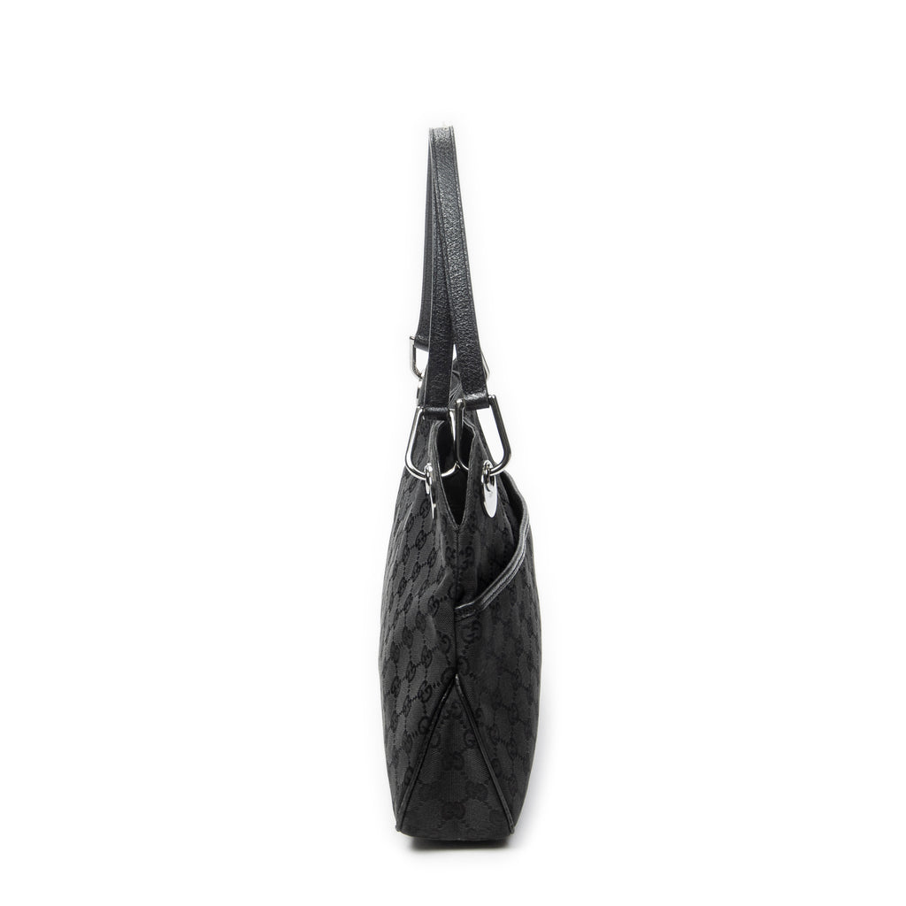 Shoulder Bag Medium Eclipse Tote Black Monogrammed Canvas