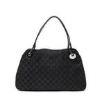 Shoulder Bag Medium Eclipse Tote Black Monogrammed Canvas