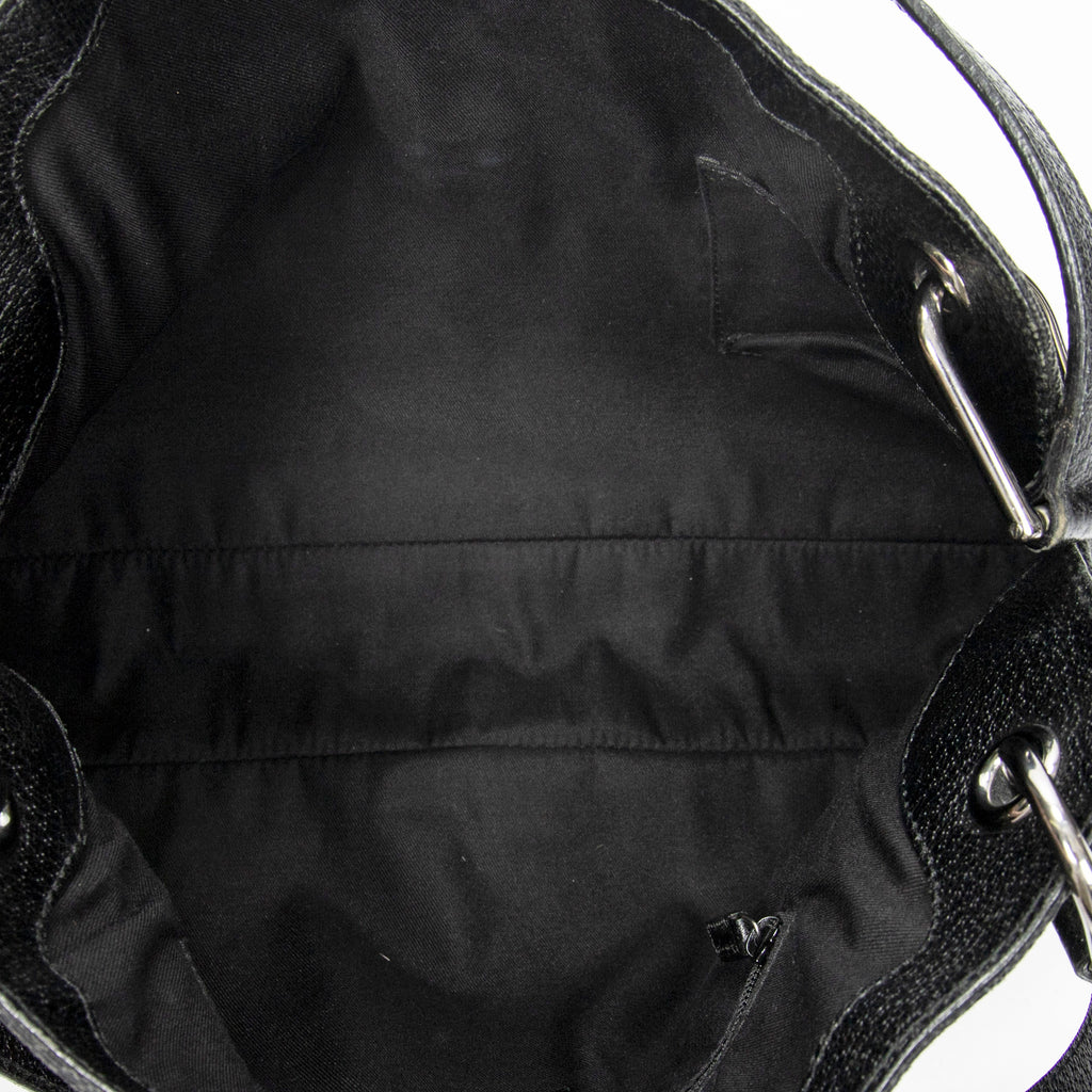 Shoulder Bag Medium Eclipse Tote Black Monogrammed Canvas