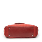 Shoulder Bag Jacquard Tote Red Monogrammed Canvas