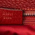 Shoulder Bag Jacquard Tote Red Monogrammed Canvas