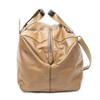 Shoulder Bag Origami Cubo Tan Calfskin Leather