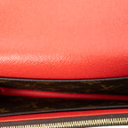 Wallet Flower Emilie Wallet Red Monogram Canvas