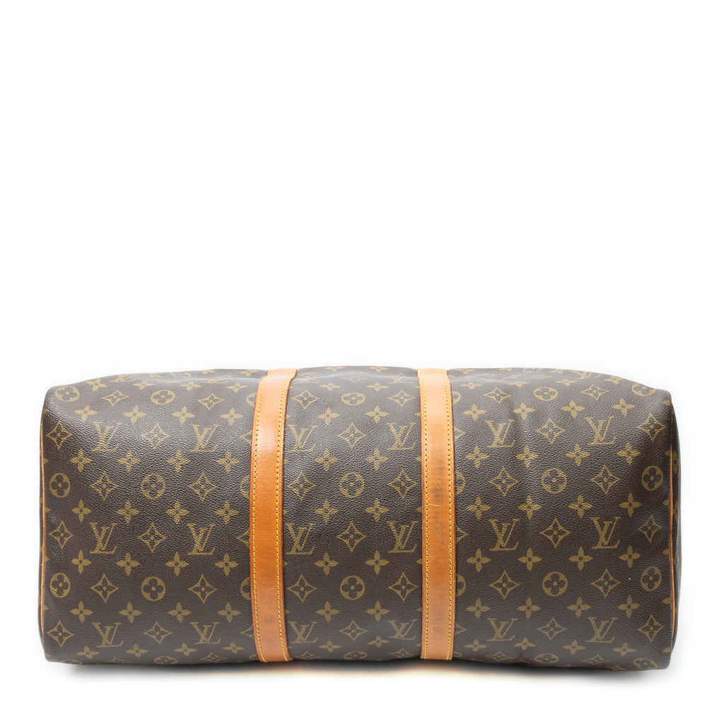 Travel Bag Keepall 50 Brown Monogram Canvas