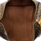 Travel Bag Keepall 50 Brown Monogram Canvas