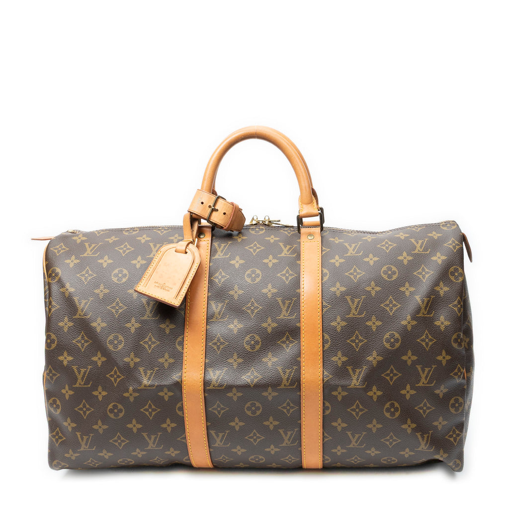 Travel Bag Keepall 50 Brown Monogram Canvas