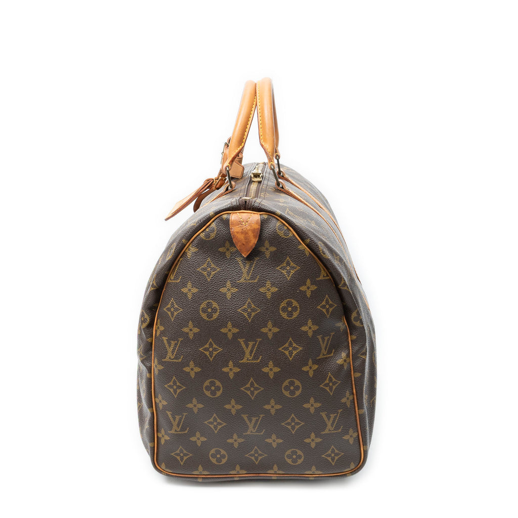 Travel Bag Keepall 50 Brown Monogram Canvas