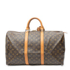 Travel Bag Keepall 50 Brown Monogram Canvas