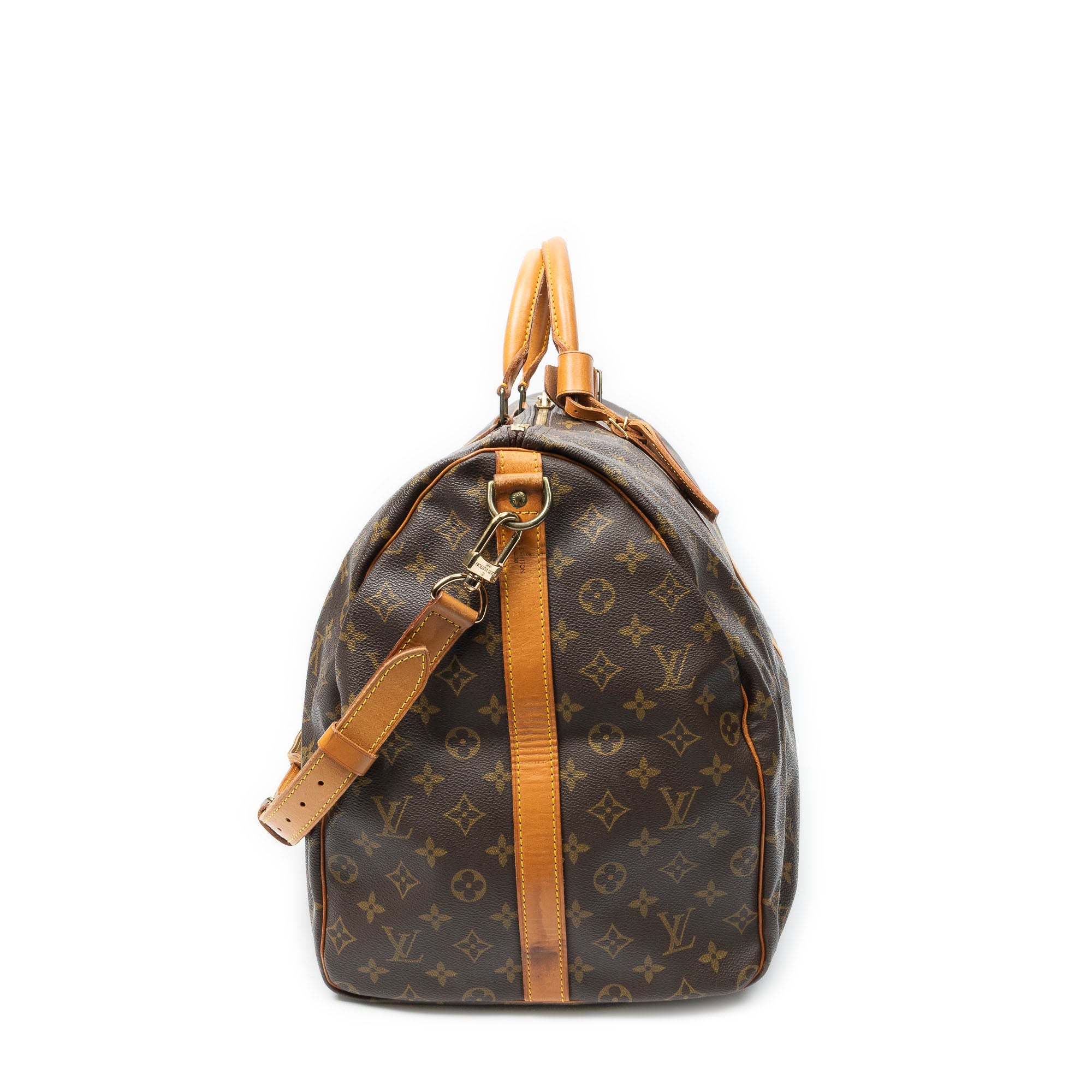 Travel Bag Keepall Bandouliere 60 Brown Monogram Canvas