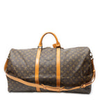 Travel Bag Keepall Bandouliere 60 Brown Monogram Canvas