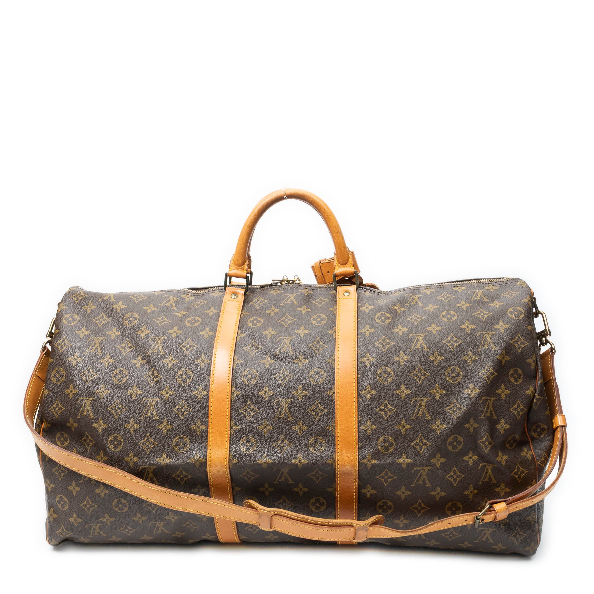 Travel Bag Keepall Bandouliere 60 Brown Monogram Canvas