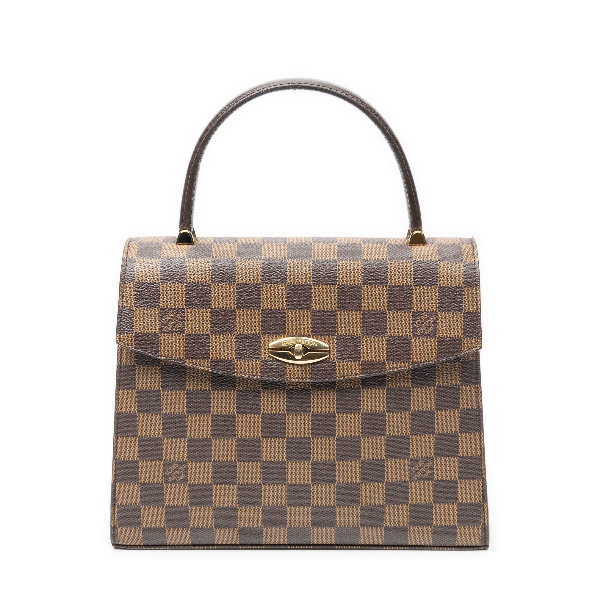 Handbag Malesherbes Brown Damier Ebene