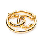 Brooch CC Round Brooch Gold Gold Plated