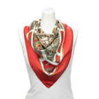 Scarf Scarf Red 100% Twill Silk