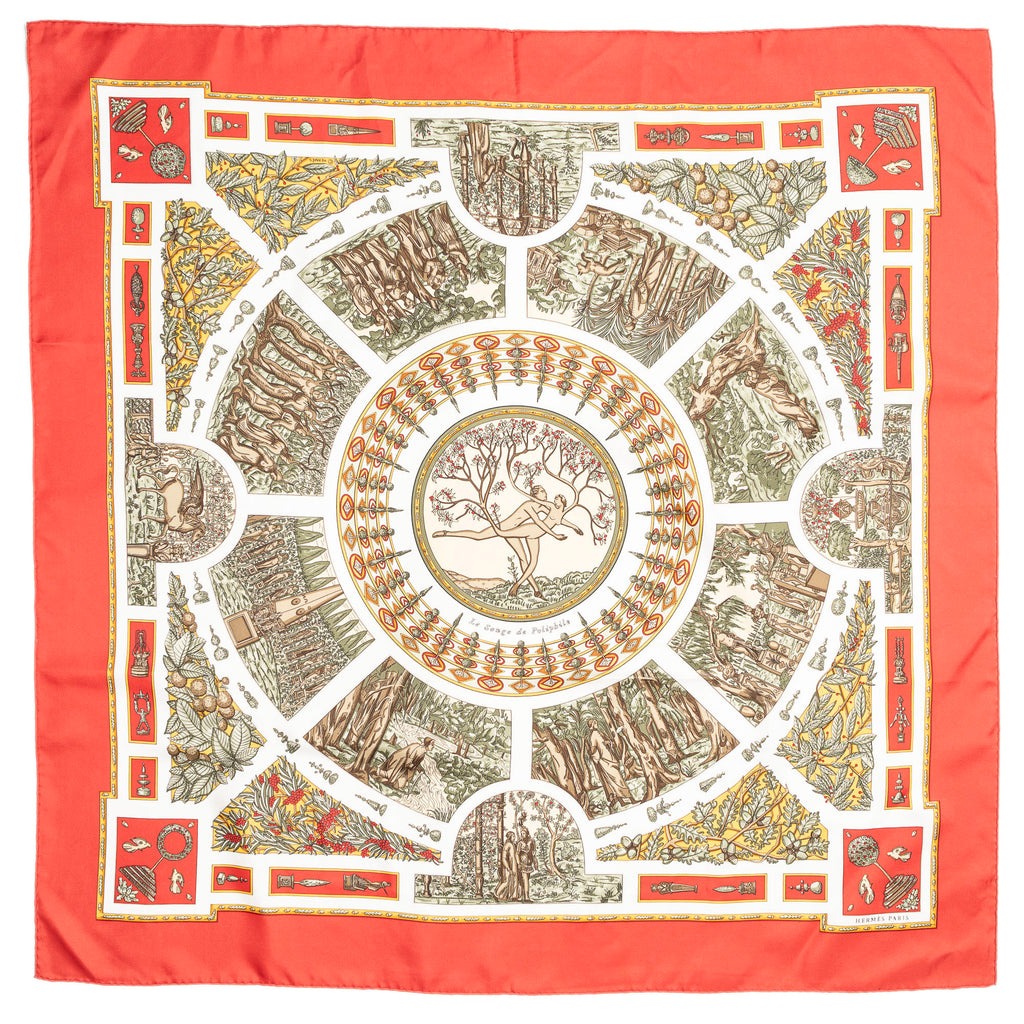 Scarf Scarf Red 100% Twill Silk