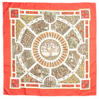Scarf Scarf Red 100% Twill Silk