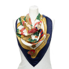 Scarf Scarf Navy 100% Twill Silk