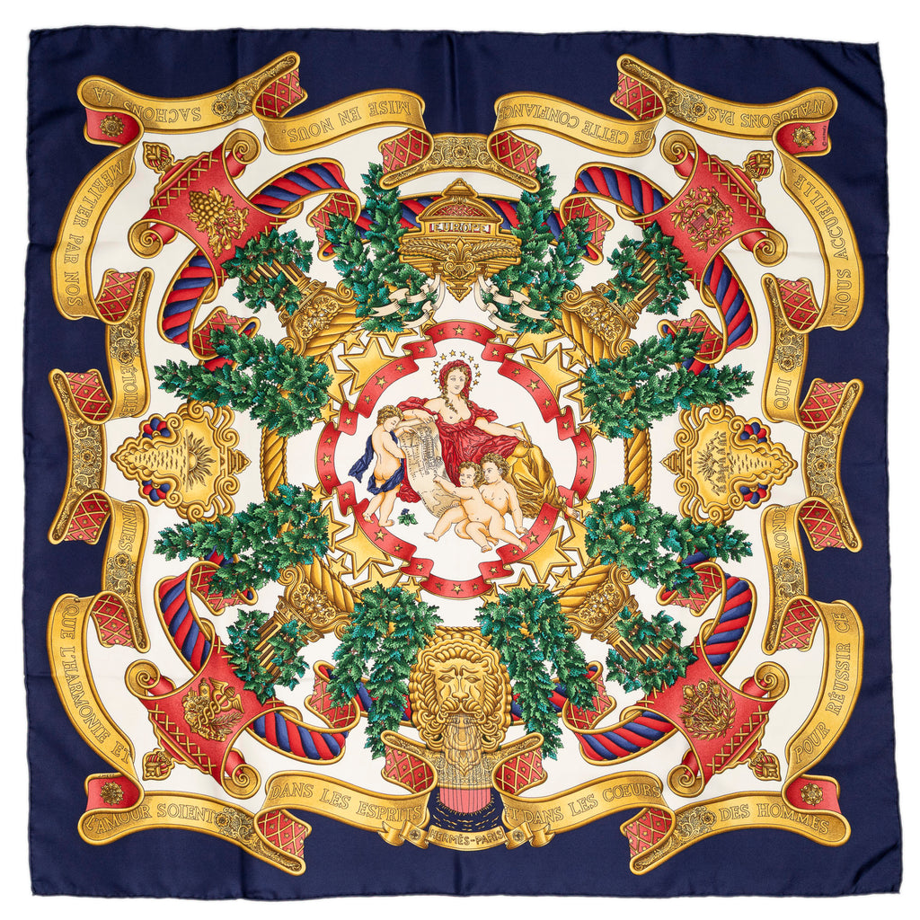 Scarf Scarf Navy 100% Twill Silk