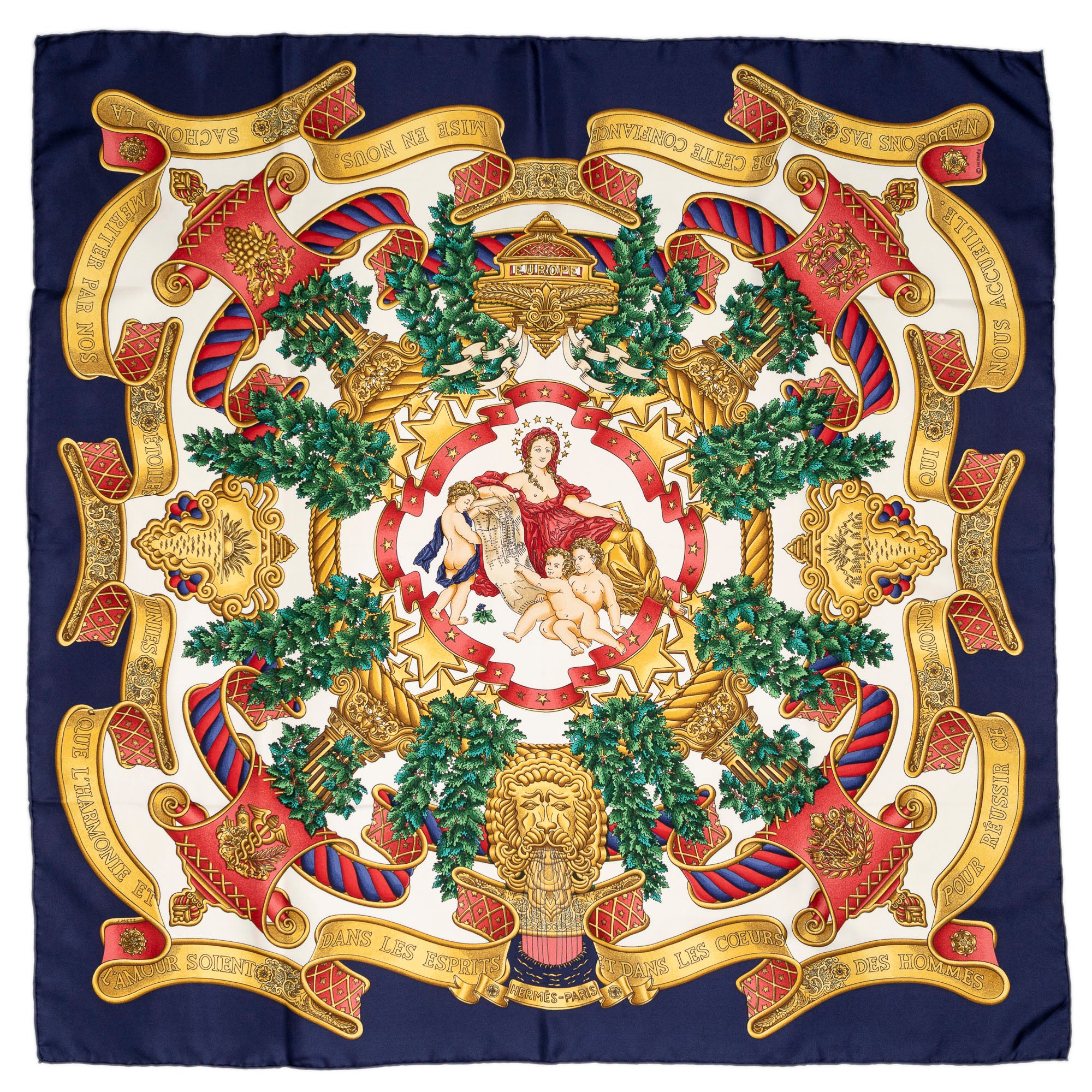 Scarf Scarf Navy 100% Twill Silk