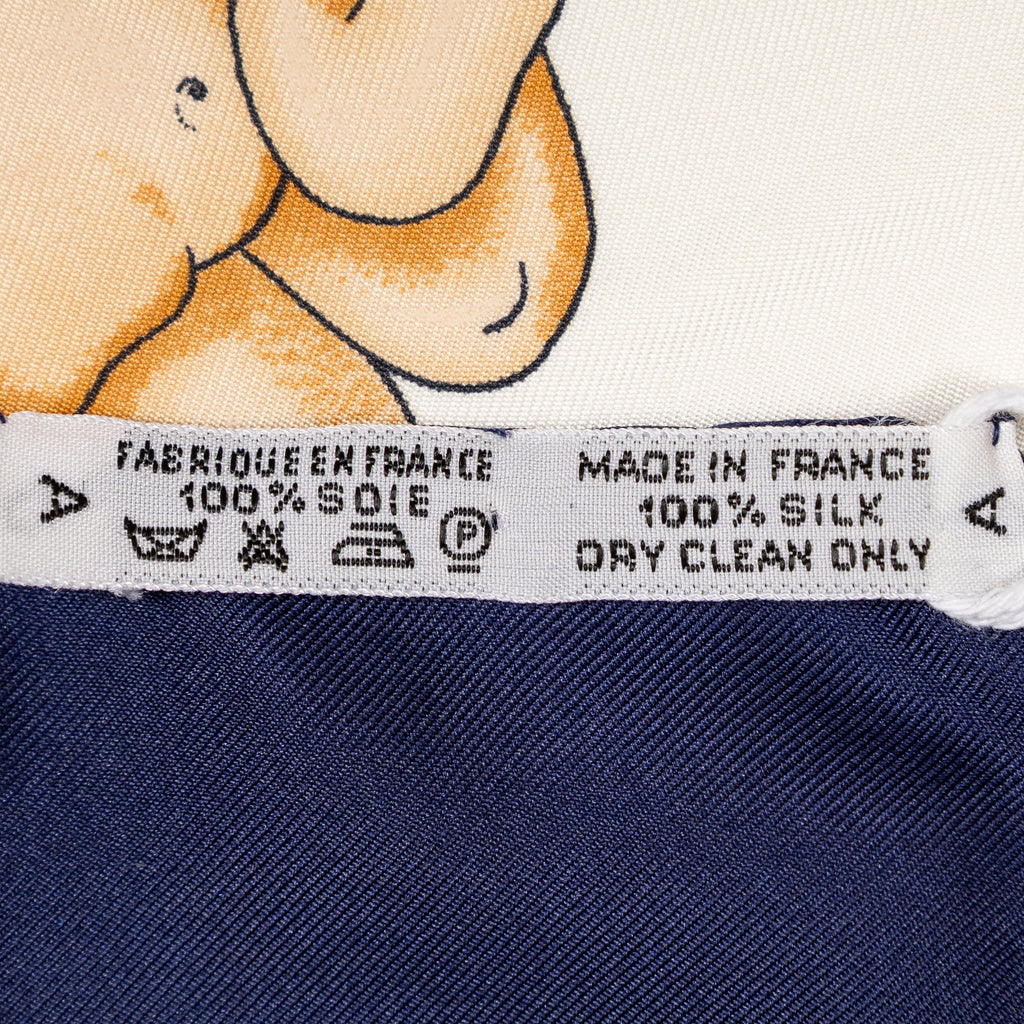 Scarf Scarf Navy 100% Twill Silk