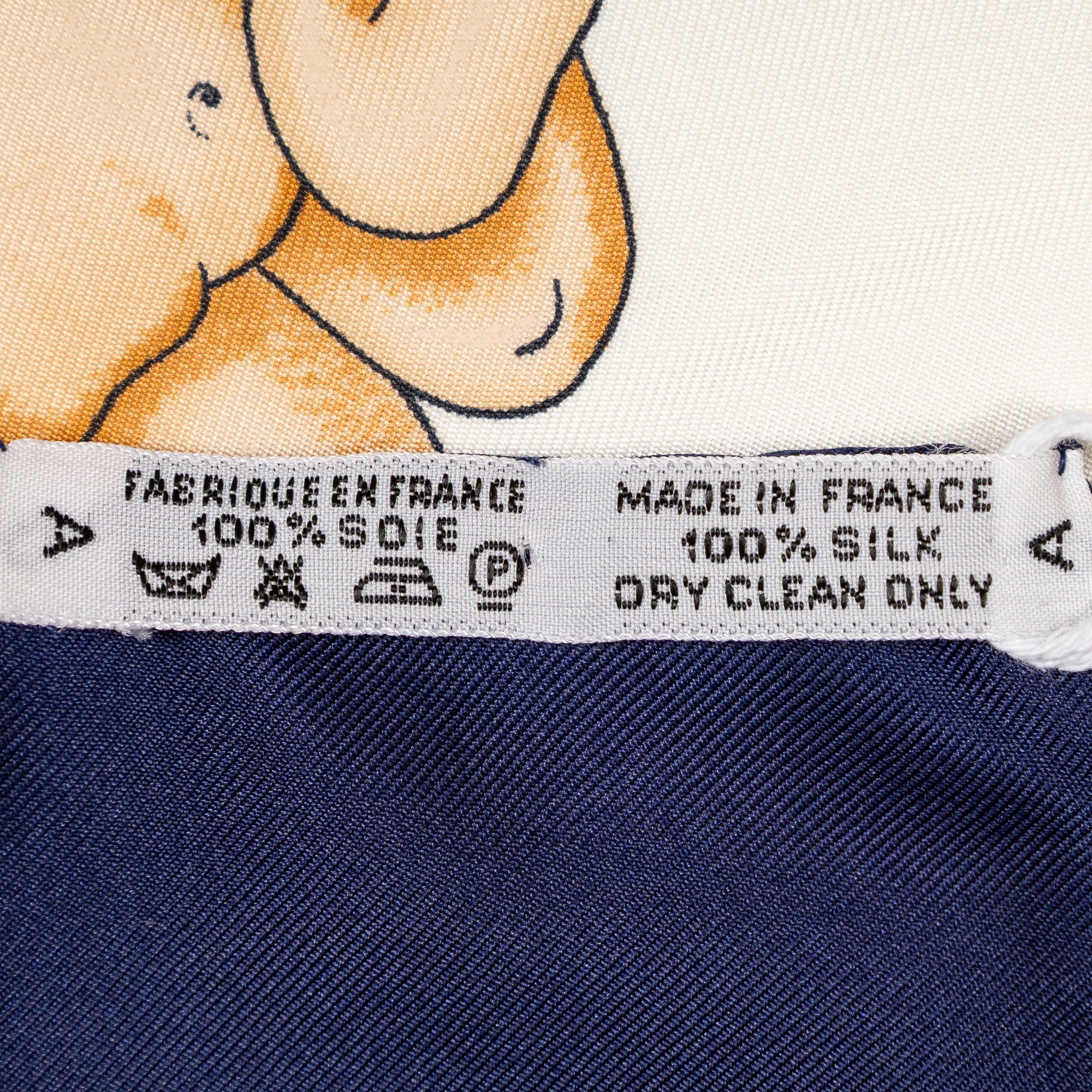 Scarf Scarf Navy 100% Twill Silk