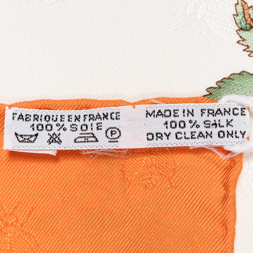 Scarf Scarf Orange 100% Jacquard Silk