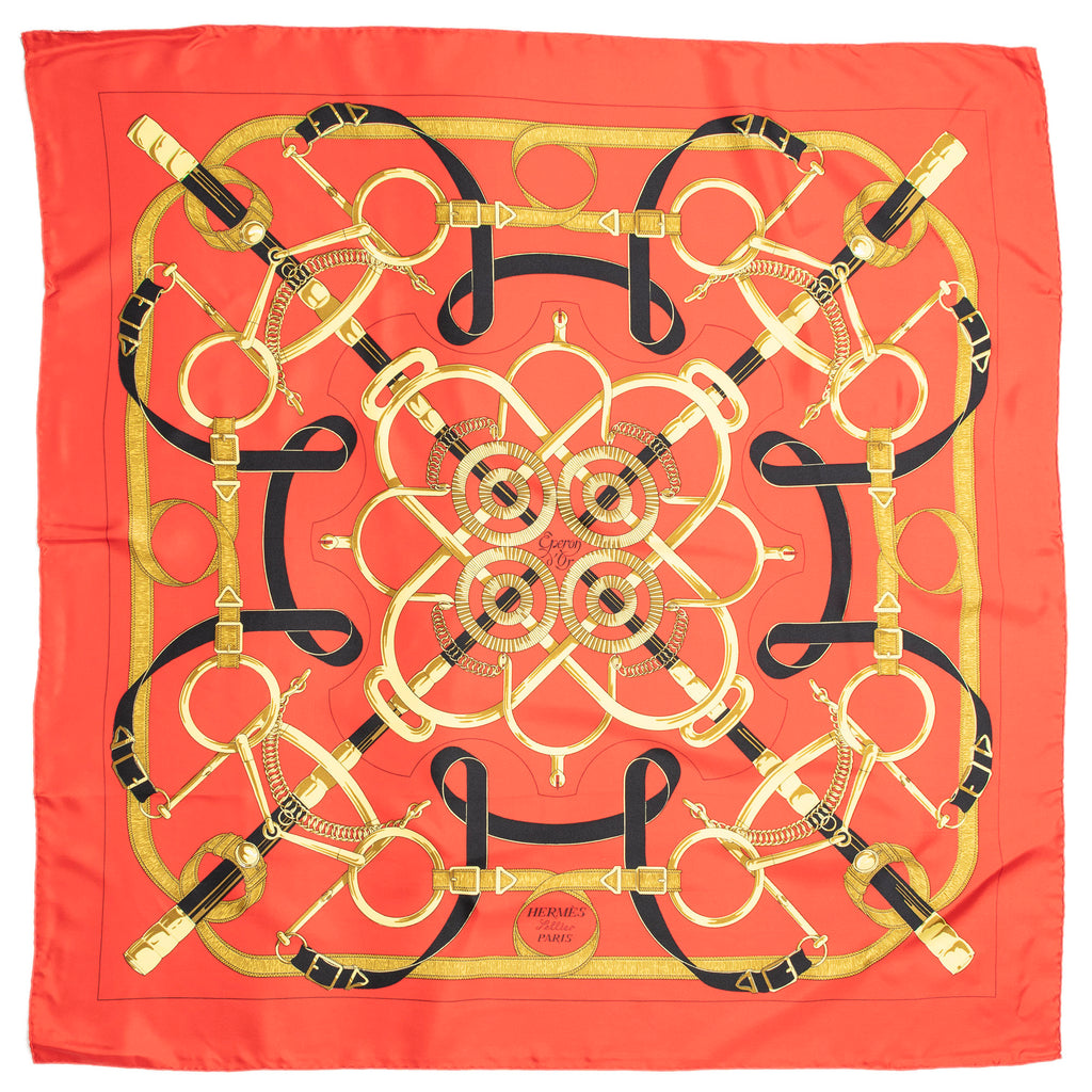 Scarf Scarf Red 100% Twill Silk